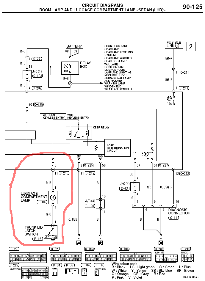 Электросхема лансер 9